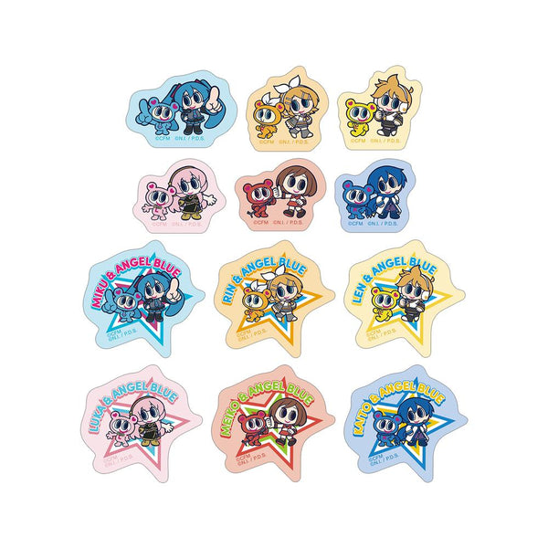 『初音ミク』ANGEL BLUEコラボ 描き起こし フレークシール ver.B