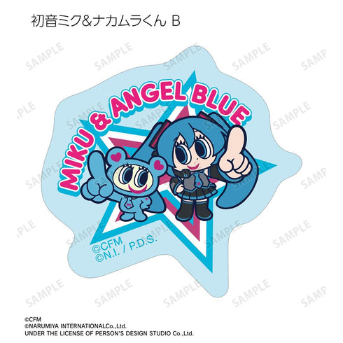 『初音ミク』ANGEL BLUEコラボ 描き起こし フレークシール ver.B