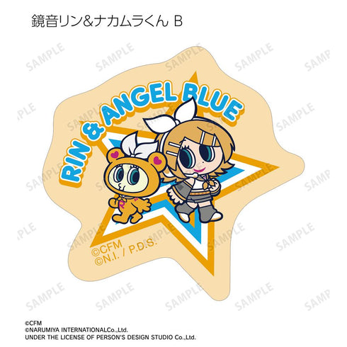 『初音ミク』ANGEL BLUEコラボ 描き起こし フレークシール ver.B