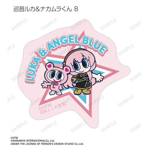 『初音ミク』ANGEL BLUEコラボ 描き起こし フレークシール ver.B