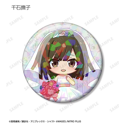 『物語シリーズ×STEINS;GATE』トレーディング ちびキャラ ウェディングドレス&タキシードver. ホログラム缶バッジ(単位/BOX)
