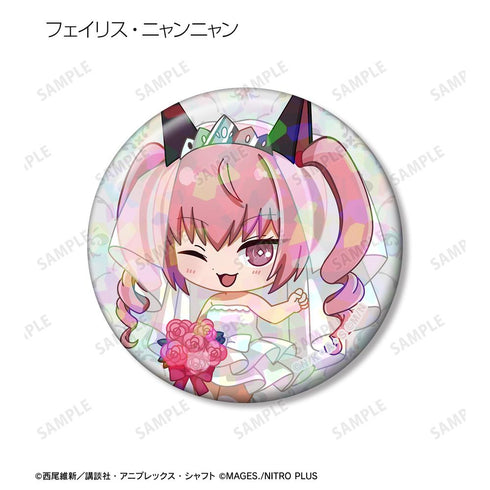 『物語シリーズ×STEINS;GATE』トレーディング ちびキャラ ウェディングドレス&タキシードver. ホログラム缶バッジ(単位/BOX)