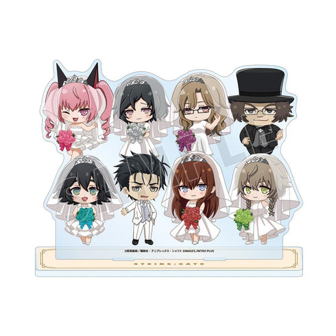 『物語シリーズ×STEINS;GATE』集合 ちびキャラ ウェディングドレス&タキシードver. BIGアクリルスタンド ver.B