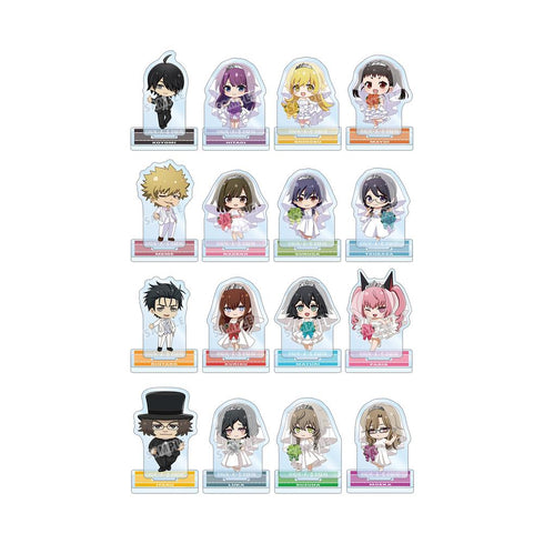 『物語シリーズ×STEINS;GATE』トレーディング ちびキャラ ウェディングドレス&タキシードver. ミニアクリルスタンド(単位/BOX)