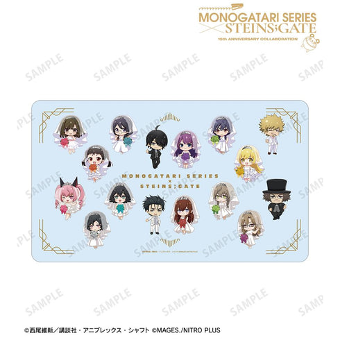 『物語シリーズ×STEINS;GATE』集合 ちびキャラ ウェディングドレス&タキシードver. マルチデスクマット