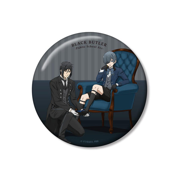 『黒執事 -寄宿学校編-』描き下ろし セバスチャン&シエル 100mm缶バッジ