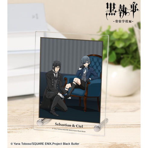 『黒執事 -寄宿学校編-』描き下ろし セバスチャン&シエル A6アクリルパネル