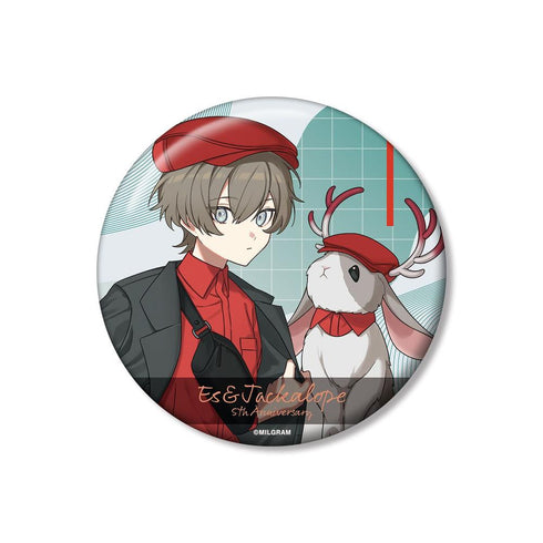 《MILGRAM -米尔格拉姆-》全新绘制 Es & Jackalope 5周年纪念版 100mm徽章【202605再版】