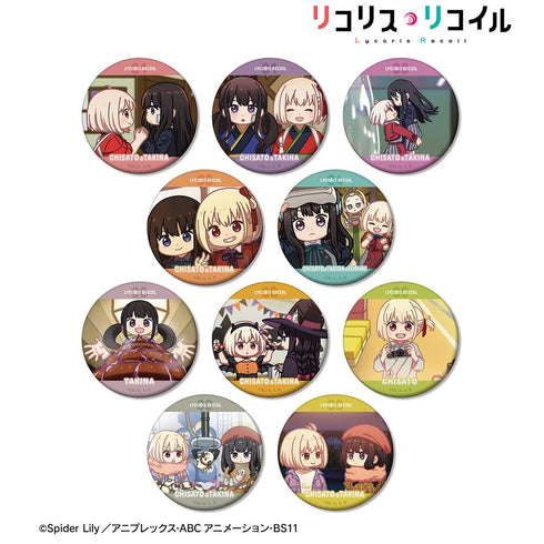 『リコリス・リコイル』トレーディング ゆるコマ マット缶バッジ(単位/BOX)