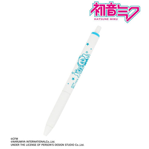 『初音ミク』ANGEL BLUEコラボ 描き起こし 初音ミク&ナカムラくん ユニボール ワン ゲルインクボールペン