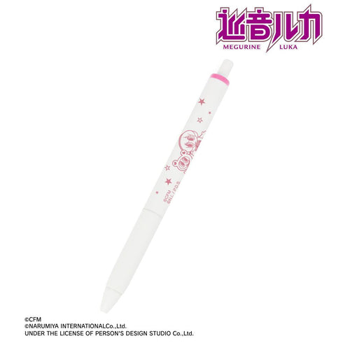 『初音ミク』ANGEL BLUEコラボ 描き起こし 巡音ルカ&ナカムラくん ユニボール ワン ゲルインクボールペン
