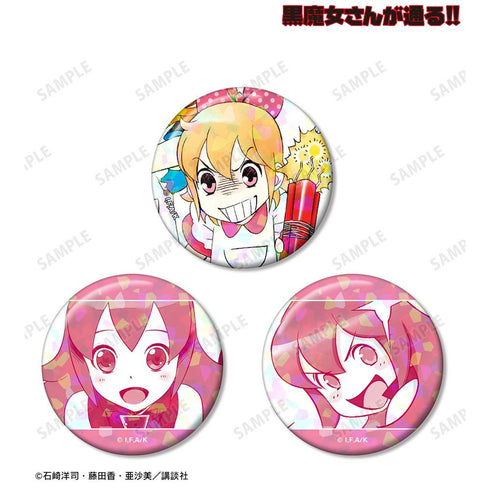 『黒魔女さんが通る!!』桃花・ブロッサム ホログラム缶バッジ3個セット【202606再販】