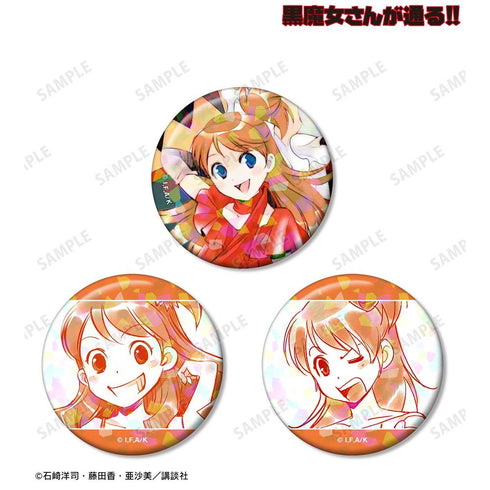 『黒魔女さんが通る!!』紫苑メグ ホログラム缶バッジ3個セット【202606再販】