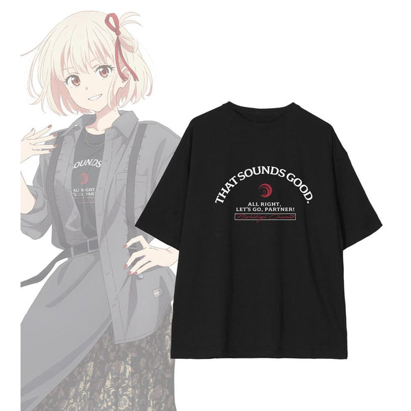 『リコリス・リコイル』描き下ろし 錦木千束 シャツコーディネートver. BIGシルエットTシャツユニセックス【202603再販】
