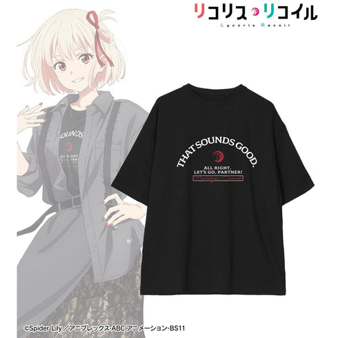 『リコリス・リコイル』描き下ろし 錦木千束 シャツコーディネートver. BIGシルエットTシャツユニセックス【202603再販】