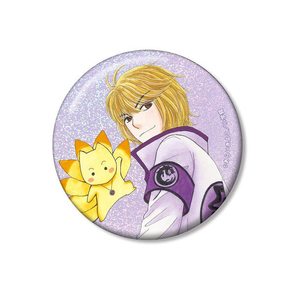 『Dr.リンにきいてみて!』あらいきよこ先生 描き下ろし 光の巫女&四神ver. 常盤 崇&七尾 75mmホログラム缶バッジ