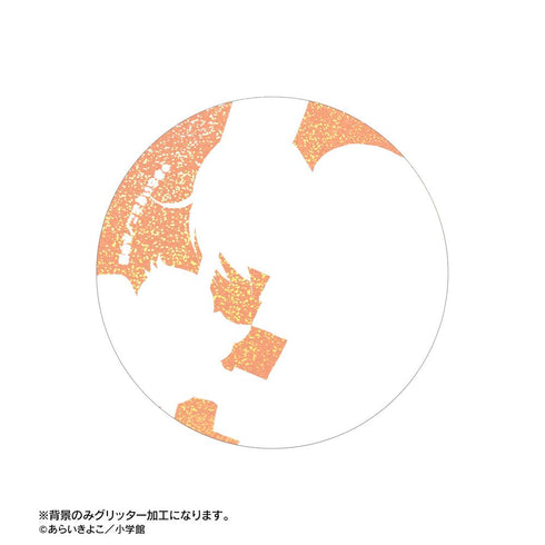 『Dr.リンにきいてみて!』あらいきよこ先生 描き下ろし 光の巫女&四神ver. 月丘エディ&タコヤキ 75mmホログラム缶バッジ