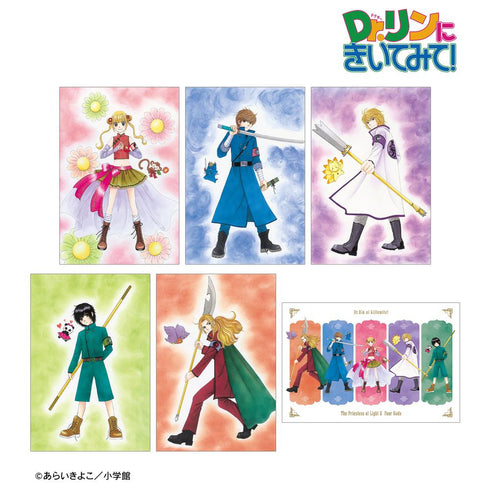 『Dr.リンにきいてみて!』あらいきよこ先生 描き下ろし 光の巫女&四神ver. ポストカード6枚セット