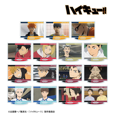 "Haikyu!!" Trading Card Scene Acrylic Stands (Sold by the box)