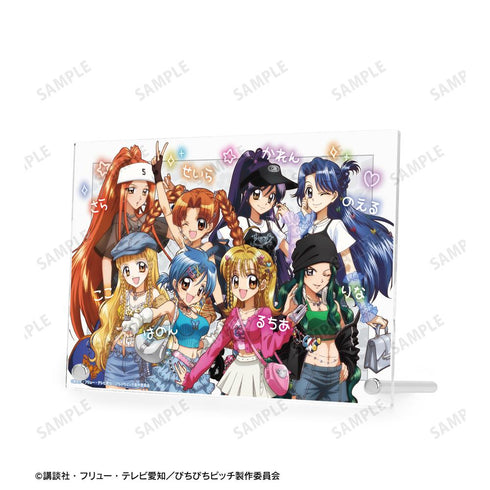 『ぴちぴちピッチ』描き下ろし 集合 Y2Kファッションver. A5アクリルパネル ver.B