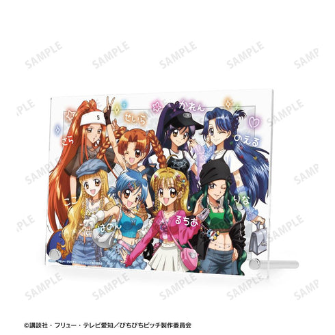 『ぴちぴちピッチ』描き下ろし 集合 Y2Kファッションver. A5アクリルパネル ver.B【202606再販】