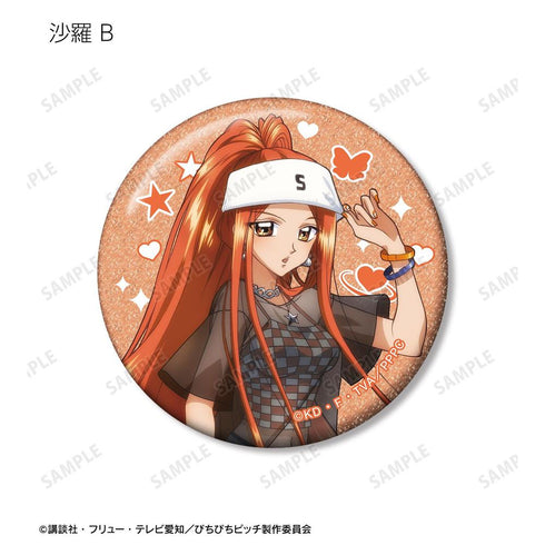 『ぴちぴちピッチ』描き下ろし Y2Kファッションver. トレーディンググリッター缶バッジ(単位/BOX)【202606再販】