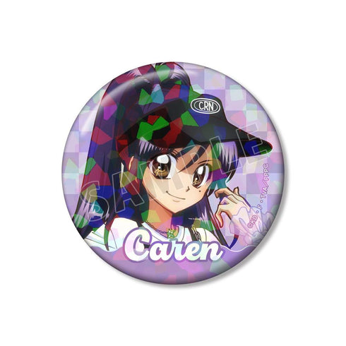 『ぴちぴちピッチ』描き下ろし かれん Y2Kファッションver. 76mmホログラム缶バッジ【202606再販】