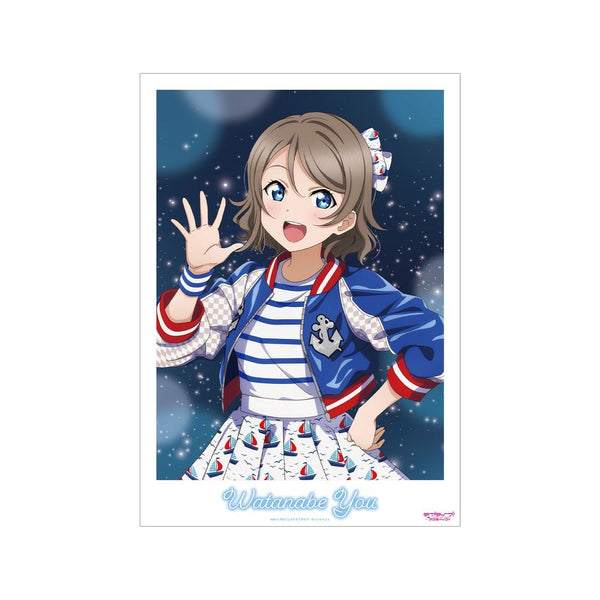 『ラブライブ!サンシャイン!!』描き下ろし 渡辺 曜 3rdソロコンサートver. A3マット加工ポスター【202605再販】