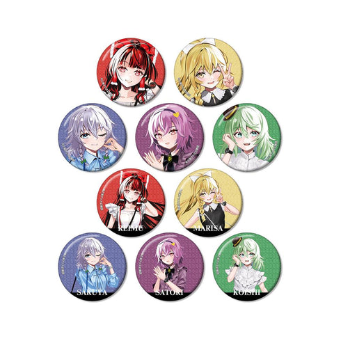 『東方Project』松本能人イラスト ウォッチコーデver. トレーディンググリッター缶バッジ(単位/BOX)