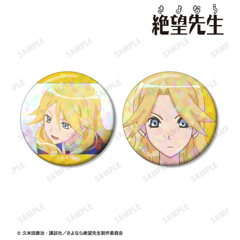 "Goodbye, Mr. Despair" by Kaere Kimura: Hologram Pin Badge 2-Piece Set