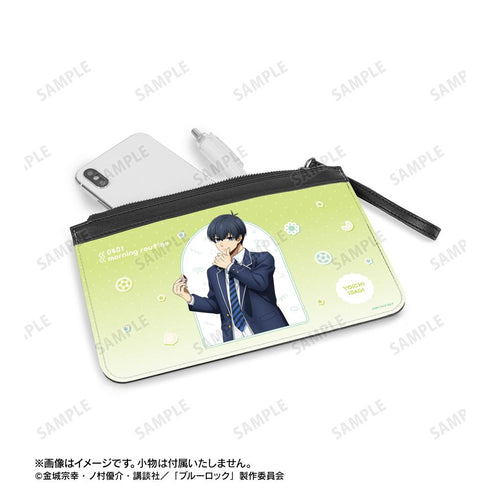 『ブルーロック』描き下ろし 潔 世一 モーニングルーティンver. PUレザーフラットポーチ【202601再販】