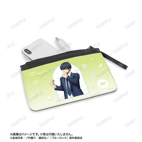 『ブルーロック』描き下ろし 潔 世一 モーニングルーティンver. PUレザーフラットポーチ【202606再販】