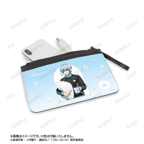『ブルーロック』描き下ろし 氷織 羊 モーニングルーティンver. PUレザーフラットポーチ【202606再販】
