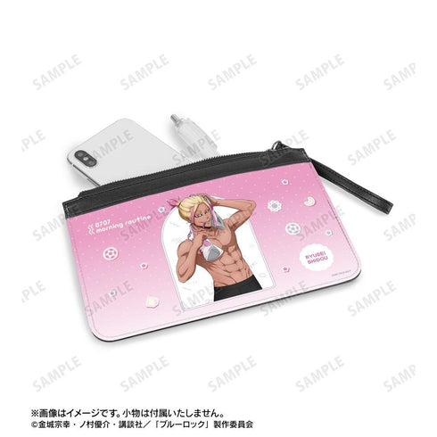 『ブルーロック』描き下ろし 士道 龍聖 モーニングルーティンver. PUレザーフラットポーチ【202606再販】