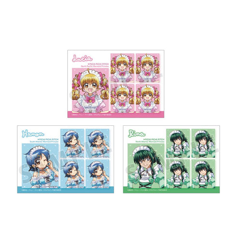 『ぴちぴちピッチ』描き下ろし メイドver. プリントシール風ブロマイド3枚セット