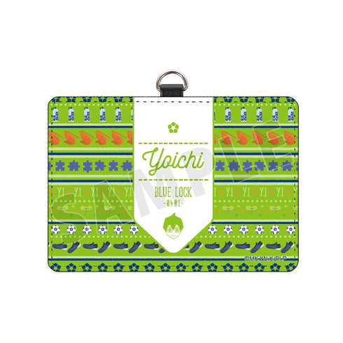 『ブルーロック』潔 世一 ar-Unity モチーフ柄 ネックストラップ付き2ポケットパスケース