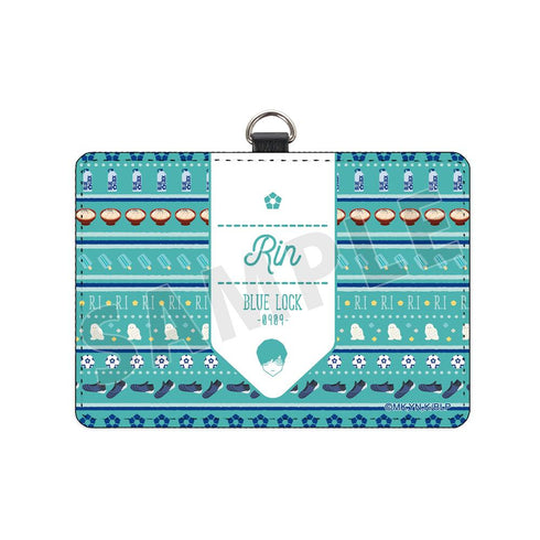 『ブルーロック』糸師 凛 ar-Unity モチーフ柄 ネックストラップ付き2ポケットパスケース