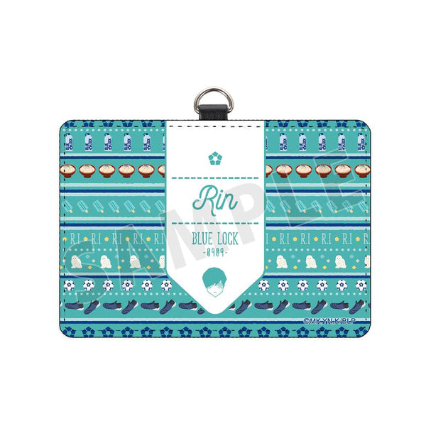 『ブルーロック』糸師 凛 ar-Unity モチーフ柄 ネックストラップ付き2ポケットパスケース