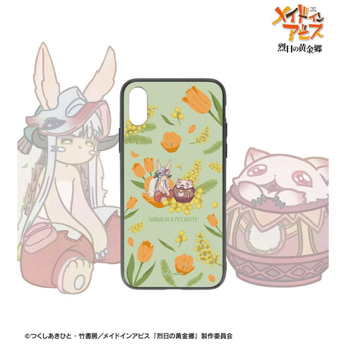 『メイドインアビス 烈日の黄金郷』ナナチ&壺ミーティ Botania 角丸強化ガラスiPhoneケース