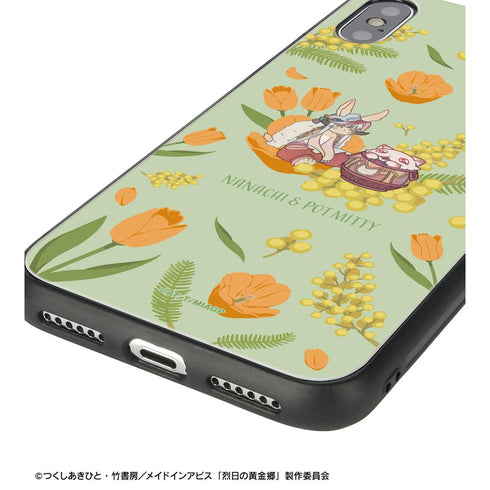 『メイドインアビス 烈日の黄金郷』ナナチ&壺ミーティ Botania 角丸強化ガラスiPhoneケース