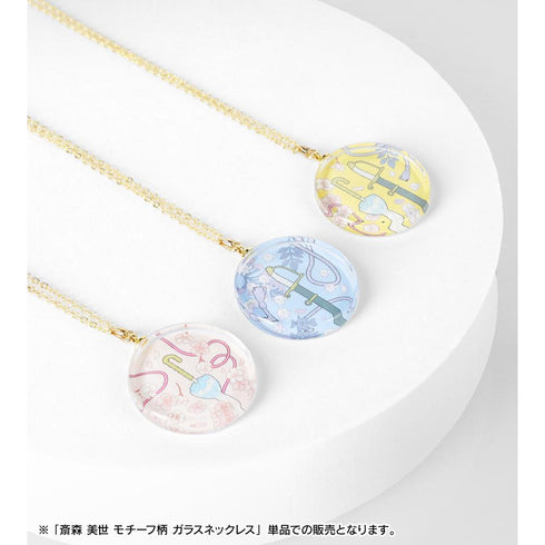 『わたしの幸せな結婚』斎森 美世 モチーフ柄 ガラスネックレス