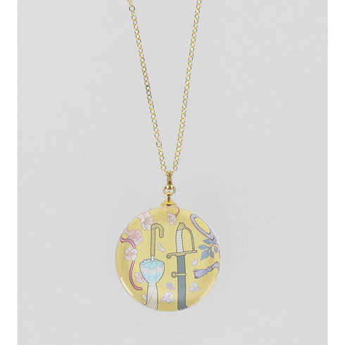 『わたしの幸せな結婚』斎森 美世&久堂 清霞 モチーフ柄 ガラスネックレス