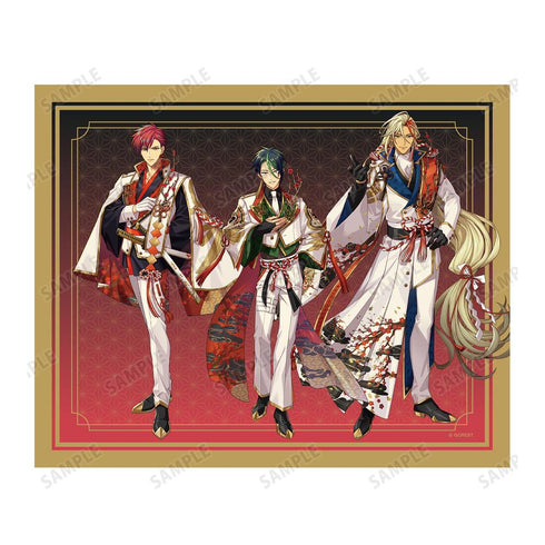 『夢職人と忘れじの黒い妖精』紅き黎明 落ちる花影 集合 キャンバスボード