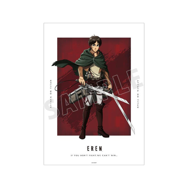 『進撃の巨人』描き下ろし エレン 戦いの後でver. A3マット加工ポスター【202511再販】