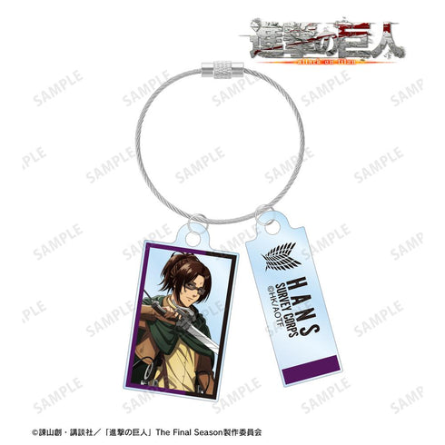 『進撃の巨人』描き下ろし ハンジ 戦いの後でver. 2連ワイヤーアクリルキーホルダー【202511再販】
