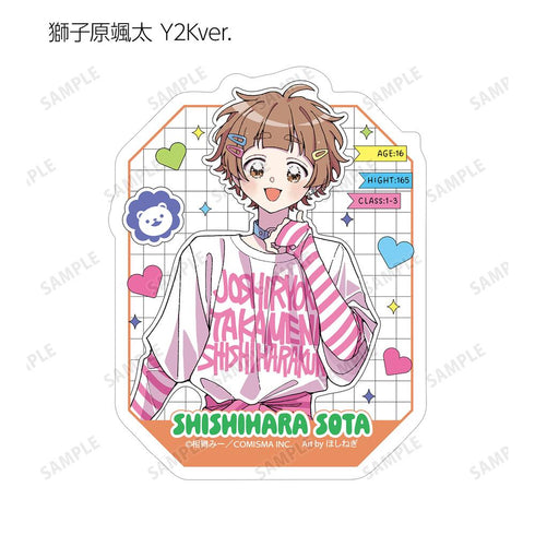 『女子力高めな獅子原くん』相舞 みー先生 描き下ろし シティポップver.&ほしねぎさんイラスト Y2Kver. トレーディングダイカットステッカー(単位/BOX)