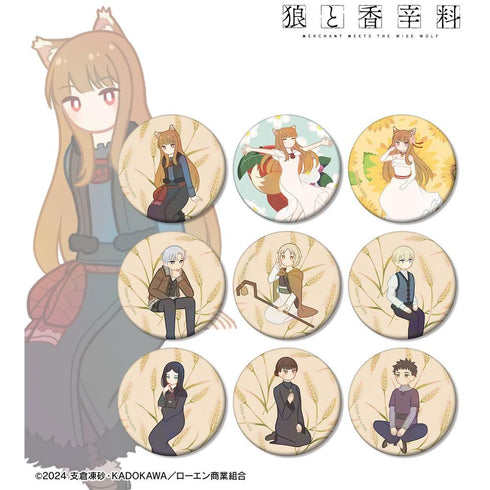 『狼と香辛料 MERCHANT MEETS THE WISE WOLF』トレーディング Botania マット缶バッジ(単位/BOX)【202603再販】