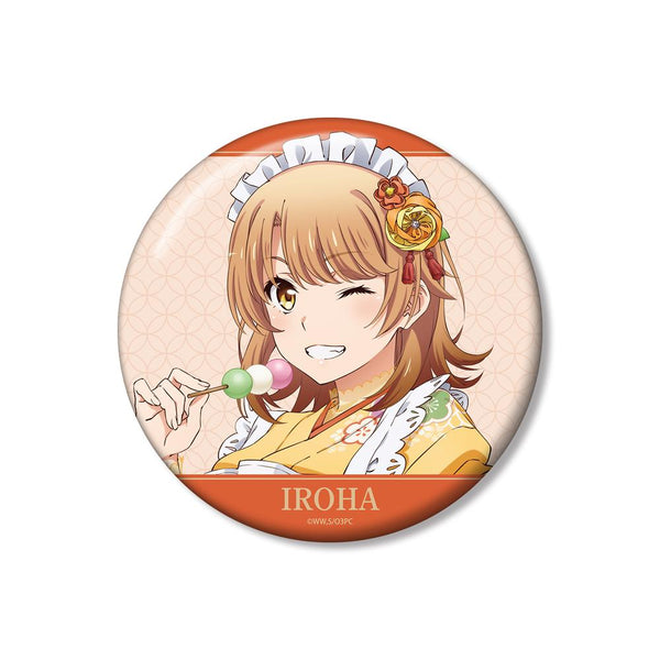 『やはり俺の青春ラブコメはまちがっている。完』描き下ろし 一色いろは 和風メイド服ver. 100mm缶バッジ