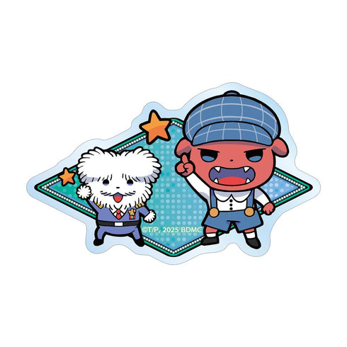 "Butt Detective: Star & Moon" by Terada Tera - Brown & Maltese Chief - Die-Cut Sticker