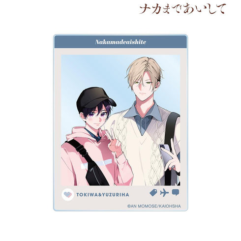 『ナカまであいして』百瀬あん先生 描き下ろし 常盤&楪 トラベルver. SNS風アクリルカード